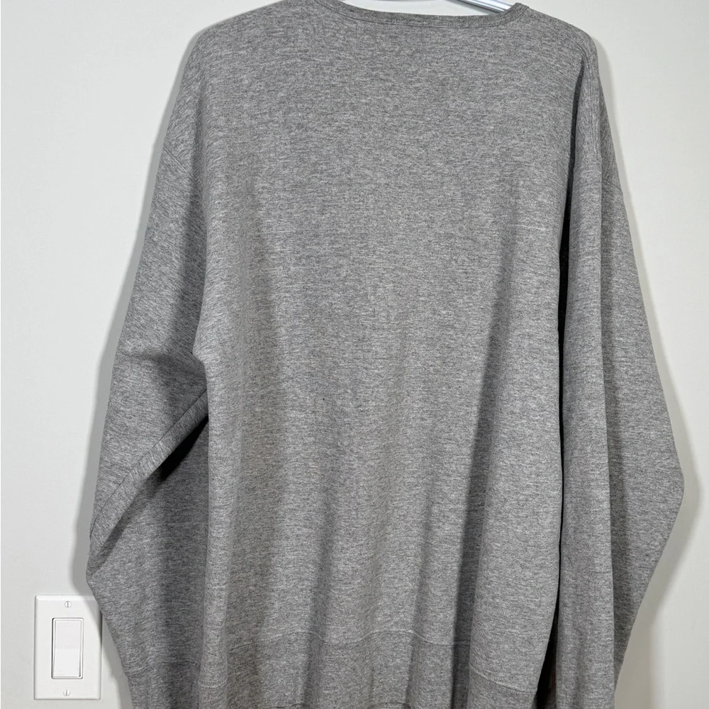 🇺🇸 Polo Jeans Co. Ralph Lauren Spellout Sweatshirt Grey Size Large - Picture 2 of 6